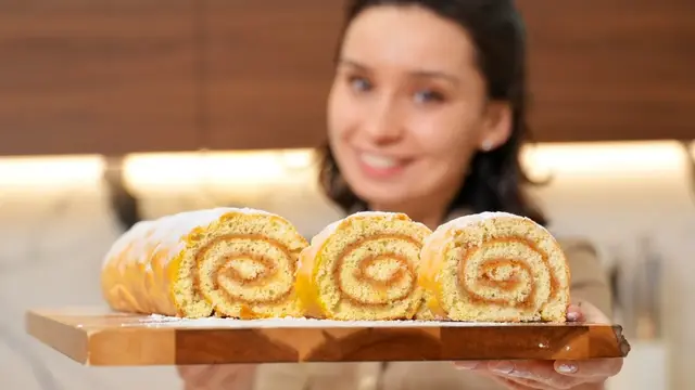 Вкуснейший рулет с яблоками