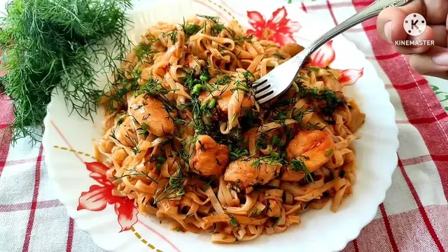 Лапша с курицей