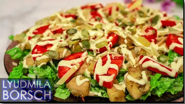 Салат из куриной грудки