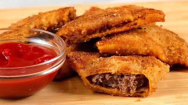 Яичные блинчики с мясом