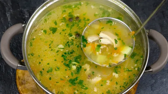 Польский куриный суп Крупник
