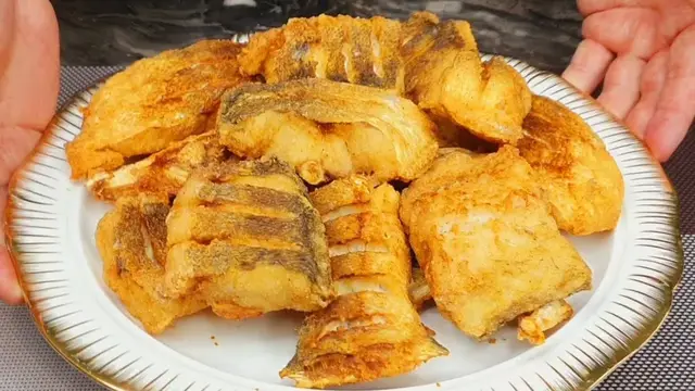 Вкусный жареный судак