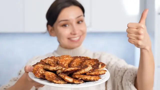 Деруны (драники) с фаршем