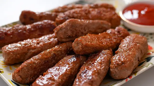 Домашние говяжьи колбаски