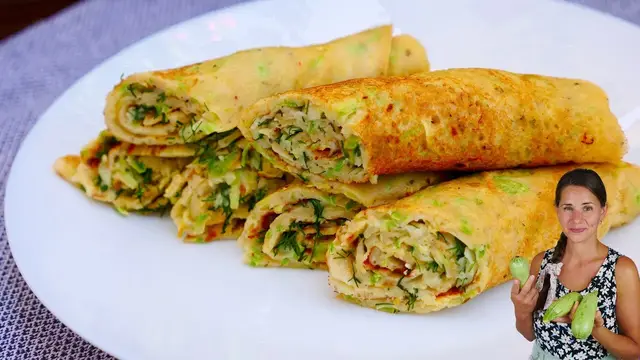 Закусочные блины из кабачков