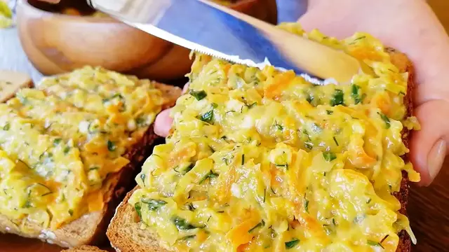Вкусная закуска из кабачков