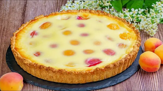 Пирог с абрикосами