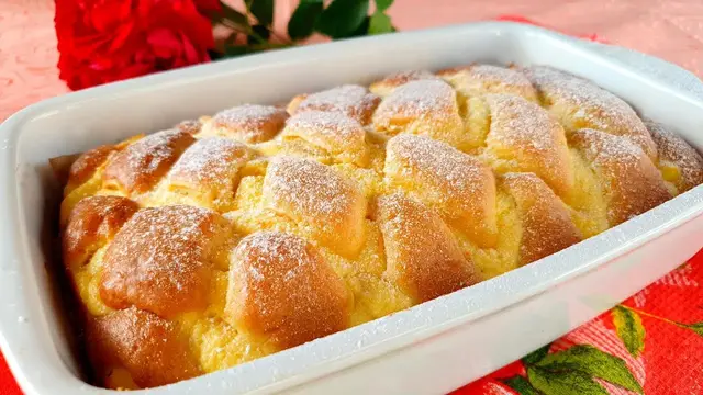 Вкусный пирог с творогом