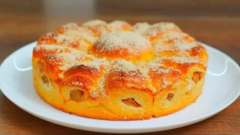 Пирог с яблоками в духовке 