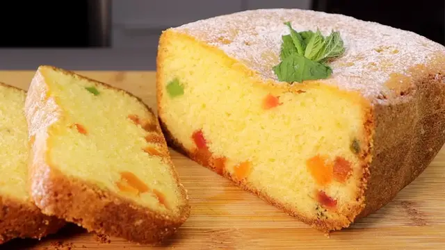 Воздушный сливочный кекс