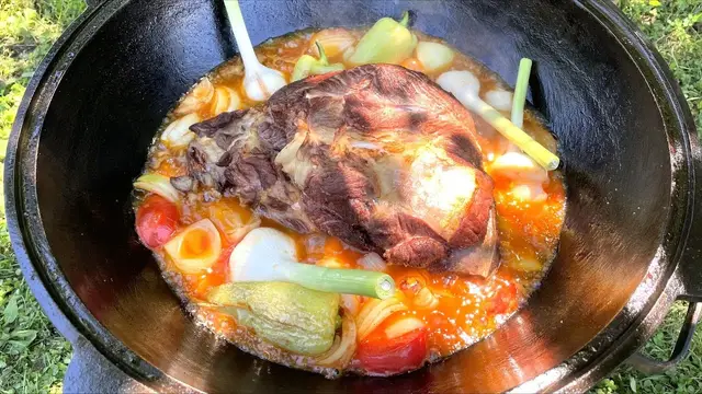 Сочное мясо в казане