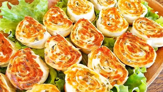 Вкусная закуска из лаваша