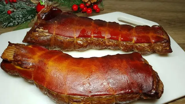 Копченый сом на праздничный стол