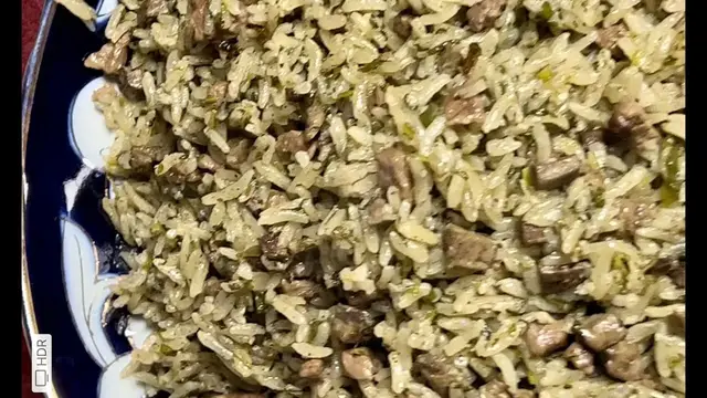 Еврейский зелёный плов