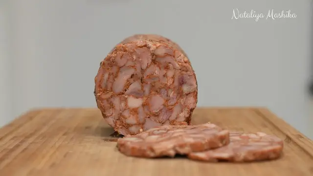 Мраморная ветчина из курицы в домашних условиях