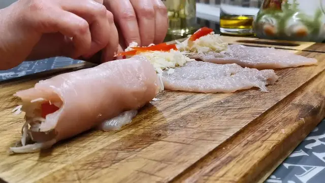 Куриные рулетики 
