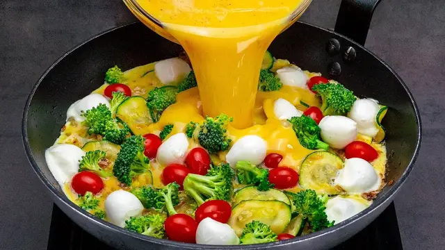 Тарт из цуккини и брокколи