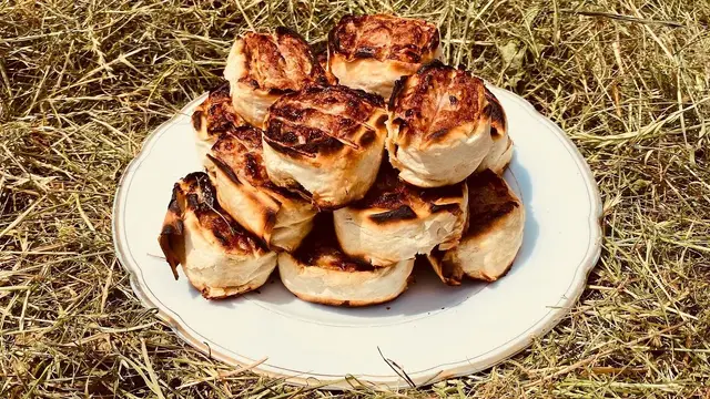 Шашлык из фарша в лаваше