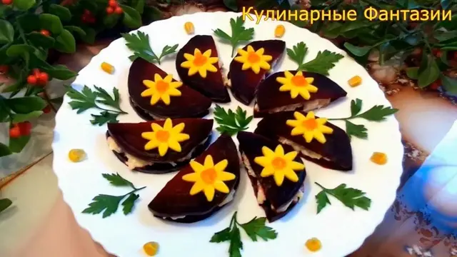 Великолепная закуска со свеклой и селедочкой