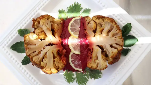 Запечённая цветная капуста с сыром
