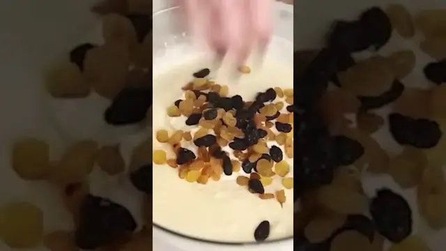 Творожная запеканка с изюмом