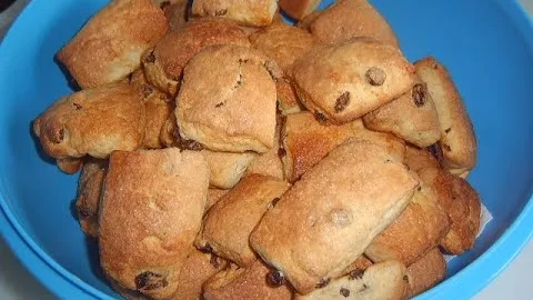 Деревенское печенье с изюмом 