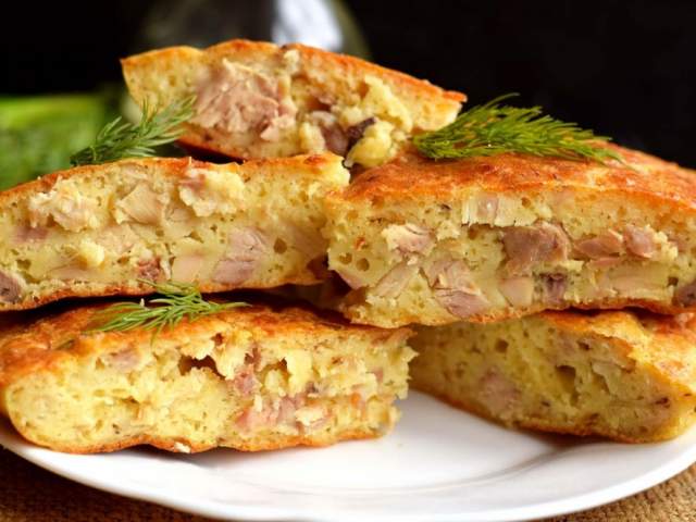 Пирог с курицей и сыром Пирог с курицей и сыром