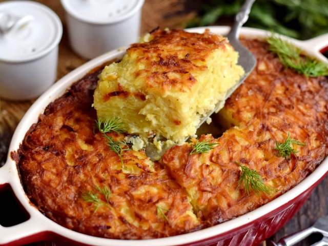 Картофельный кугель Картофельный кугель