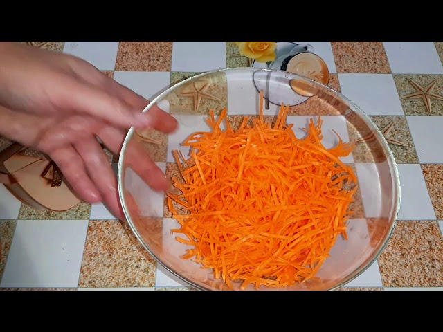 Салат за 1 минуту из моркови
