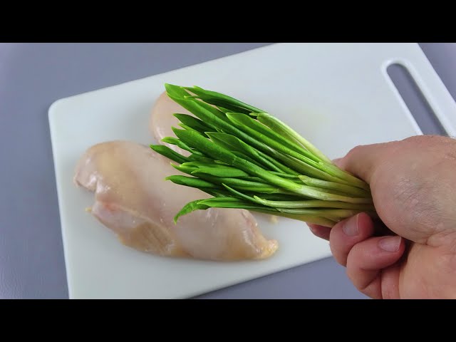 Рецепт куриного мяса с черемшой