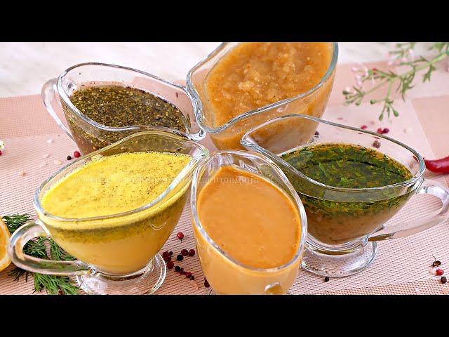 5 рецептов холодных соусов, приправ и салатных заправок