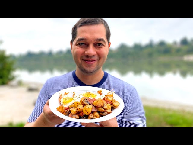Жаренная картошка с грибами 
