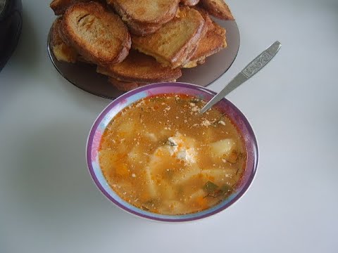 Картофельный суп с ракушками
