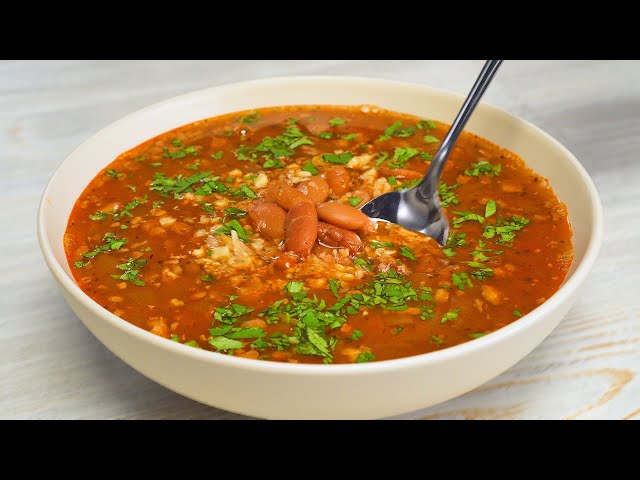 Армянский суп с красной фасоли