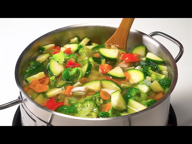 Суп с курицей и овощами