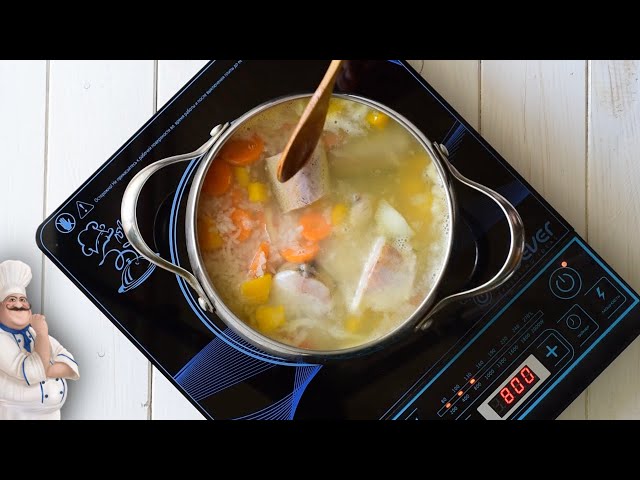 Диетический рыбный суп из минтая