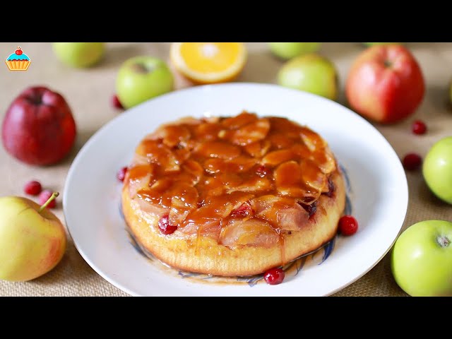 Яблочный пирог с карамелью 