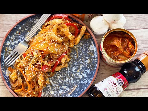 Чапче по-корейски - праздничное корейское блюдо из лапши
