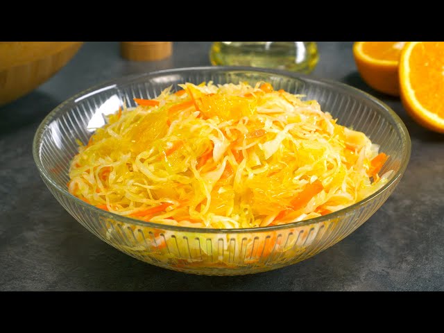 Шведский салат из капусты с апельсинами