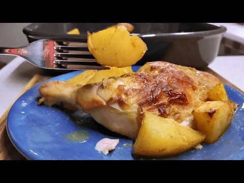 Ужин из курицы с картошкой 