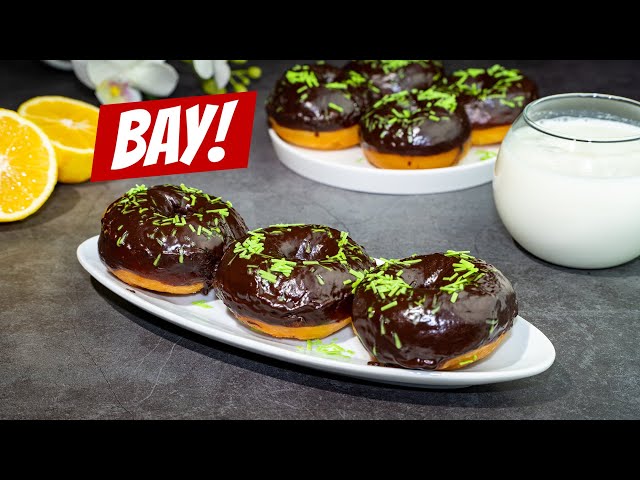 Домашние воздушные пончики в шоколадной глазури