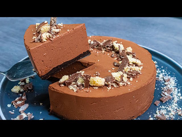 Шоколадно-йогуртовый торт без муки