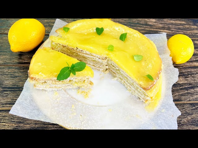 Простой лимонный пирог в духовке 