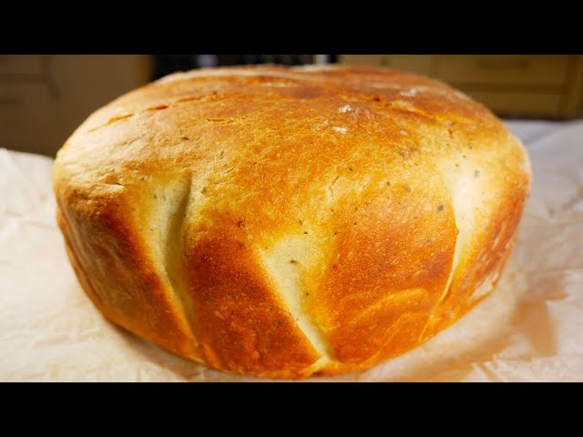 Домашний хлеб без замеса теста 