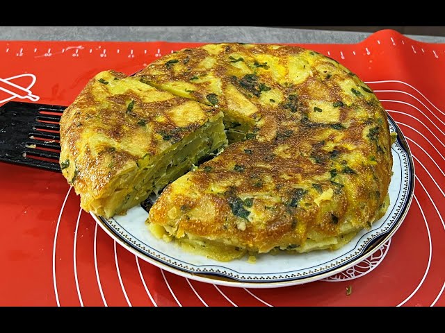 Картофельный пирог с зеленью