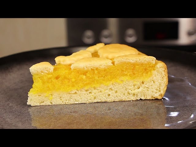 Постный пирог с апельсиновой начинкой