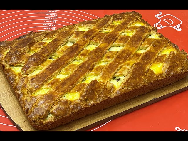 Нежный пирог с творожной начинкой