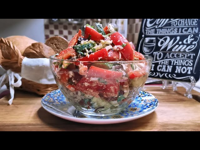 Новый овощной салат по-кавказски