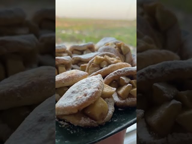 Домашнее печенье с яблоками