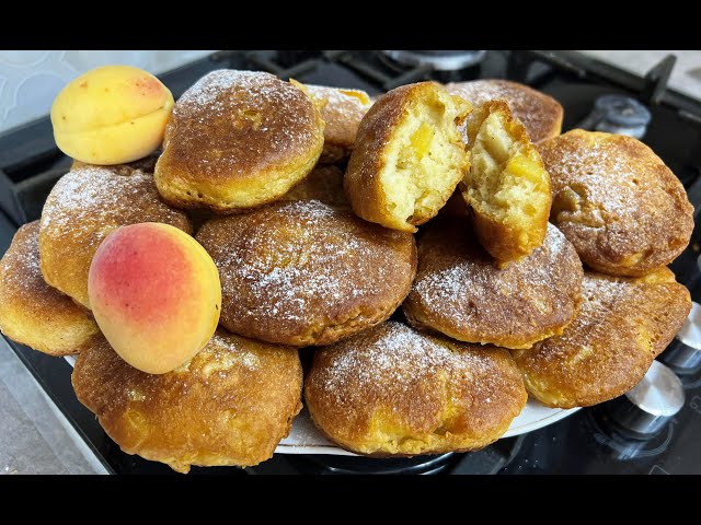 Ароматные оладьи с абрикосами — быстрый завтрак